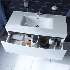 Iddis Мебель для ванной Cloud 100 белая – фотография-6